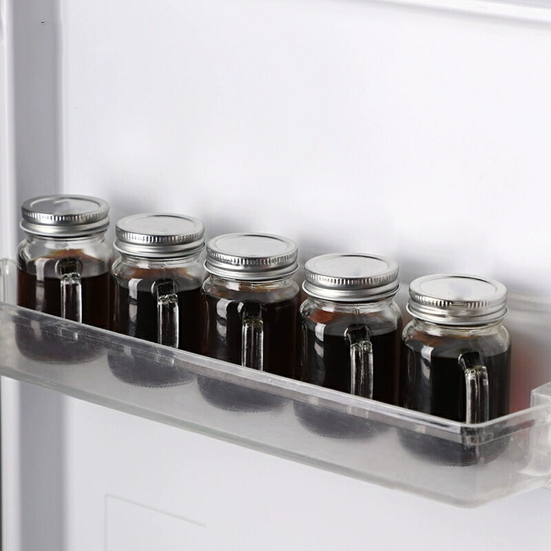 Super cute ガラス瓶 蓋付 ジャム瓶 濃縮コーヒー液分け瓶 小瓶 小 ガラスボトル ビン詰め かわいい 小分け 四角形 キューブ型 可愛い 詰め替え容器 携帯用 空き瓶 ツイストキャップ付 食料瓶DIY 錠剤 保存容器 保存 密閉 遮光 防湿 アウトドア IwaiLoft