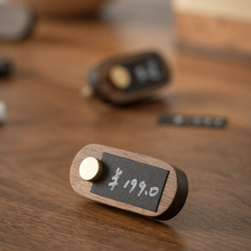 IwaiLoft ワンランク上の存在感 天然木 プライスカード プライスブロック プライスタグ ウールナット ネームタグ 値段 表示 値札 価格 プライスボード 店舗 販促用 イベント お店 プライス表示 プライススタンド ディスプレイ インテリア 展示会 ジュエリーショップ 設置台 おしゃれ