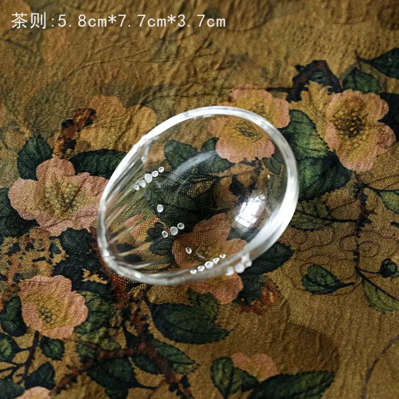 IwaiLoft Glass Art 作家作品 耐熱ガラス 茶合 さごう 茶量 お茶 茶葉 茶箕 中国茶 茶道具 中国茶器 茶則 台湾 茶雑貨 おしゃれ 茶器 手作り 茶芸 ティータイム 煎茶道具 送料無料