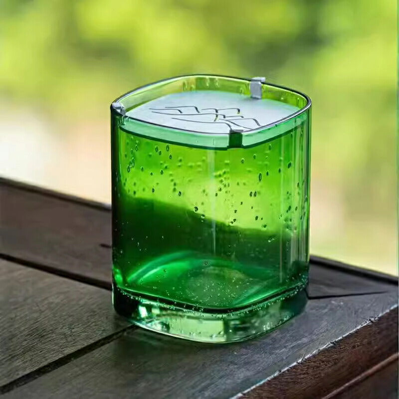 遠山 貯水式 ティートレー 高台 建水 耐熱ガラス 急須受台 急須置き 茶托 釜敷き 鉄瓶敷き 茶台 茶盤 ボウル 菓子椀 汁椀 お椀 お茶碗 和食器 小鉢 おしゃれ 小付け 深鉢 300ml こぼし 茶こぼし ガラス 透明 水孟 茶道具 中国茶器 台湾茶器 IwaiLoft