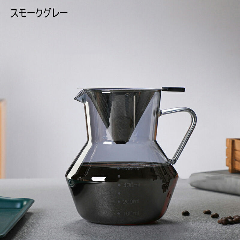 IwaiLoft 耐熱ガラス コーヒーサーバー コーヒーポット ガラスサーバー ドリッパーコーヒー コーヒー用品 珈琲 コーヒー器具 おしゃれ 北欧 母の日 父の日 プレゼント 珈琲ギフト