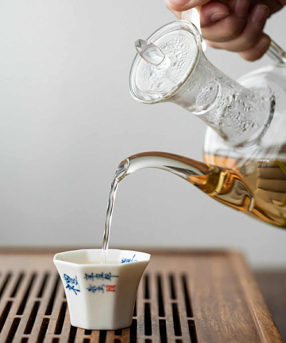 IwaiLoft ピッチャー 冷水筒 550mL ティーポット 耐熱ガラス ガラスポット ガラス急須 紅茶ポット 1~2人用扱いやすいティーポット ミルクピッチャー ジャグとしても便利 直火可【送料無料】