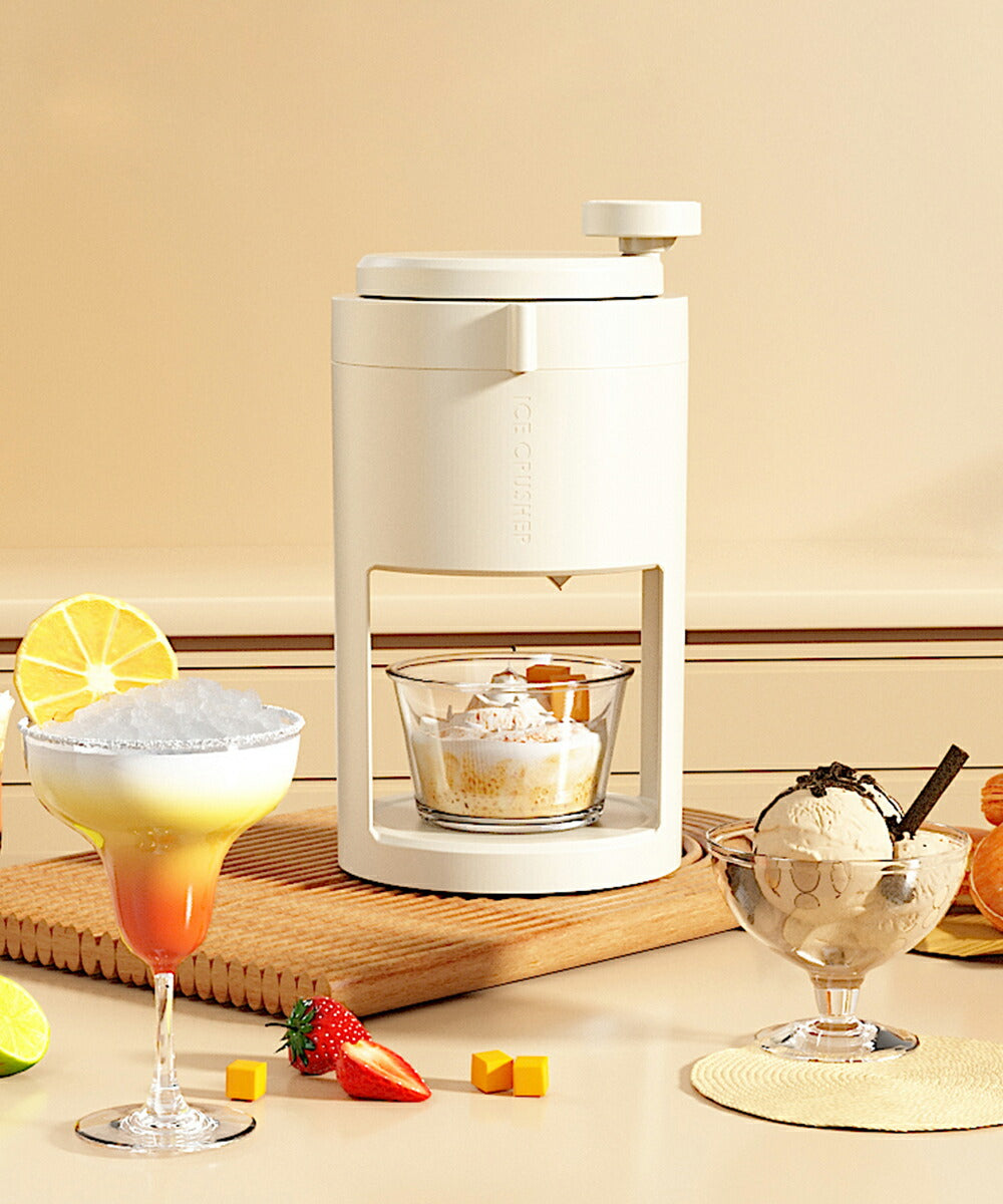清境Craft かき氷機 手動 滑り止めハンドル 製氷カップ付き ふわふわ とろ雪 かき氷器 かわいい 小型 台湾風 おしゃれ シンプル 家庭用 アウトドア キャンプ 夏物 プレゼント【送料無料】