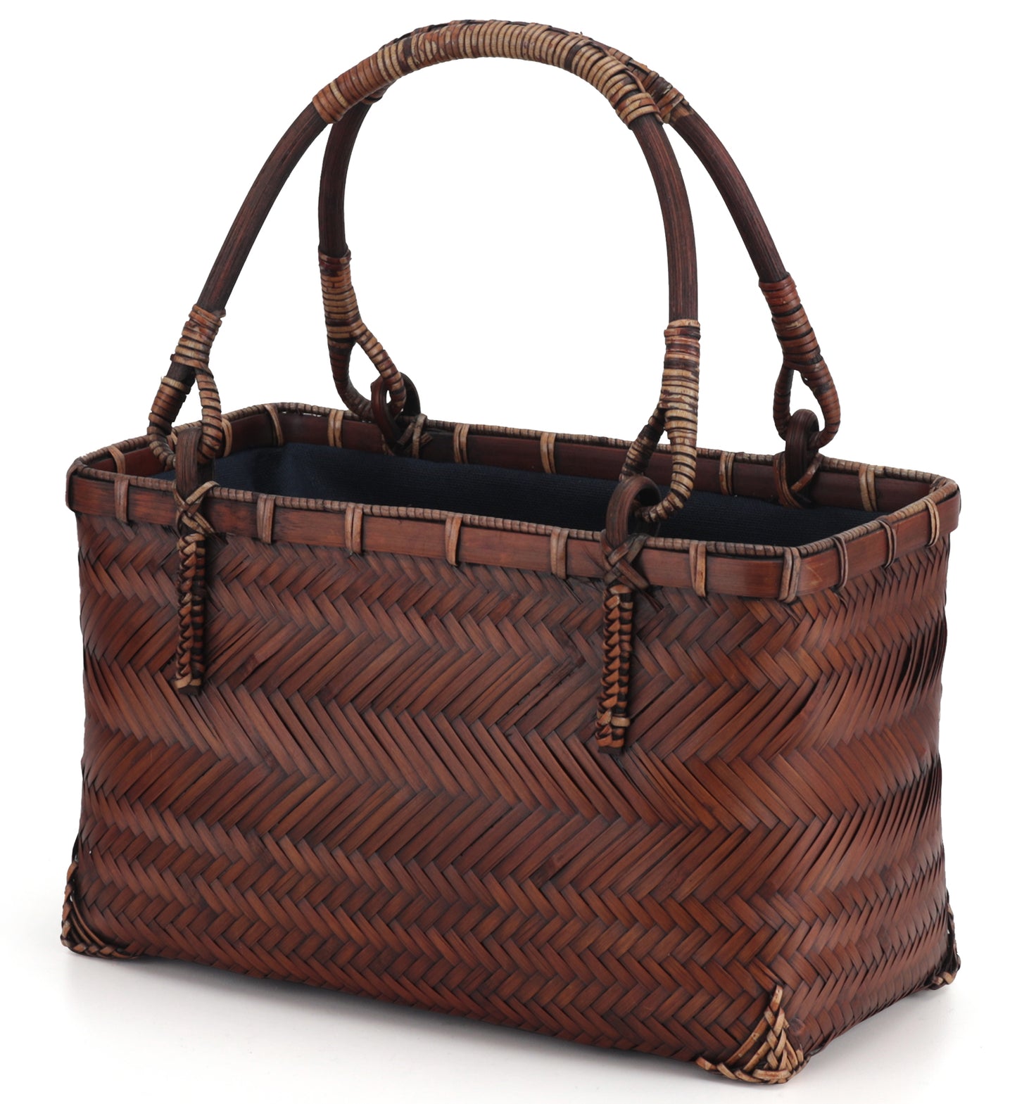 IwaiLoft かごバッグ レディース 竹かご バッグ 軽量 人気 ハンドメイド 手提げカバン 竹編みバッグ 竹製 ハンドバッグ 籠バッグ 巾着 夏 花火大会 浴衣 着物 伝統工芸品