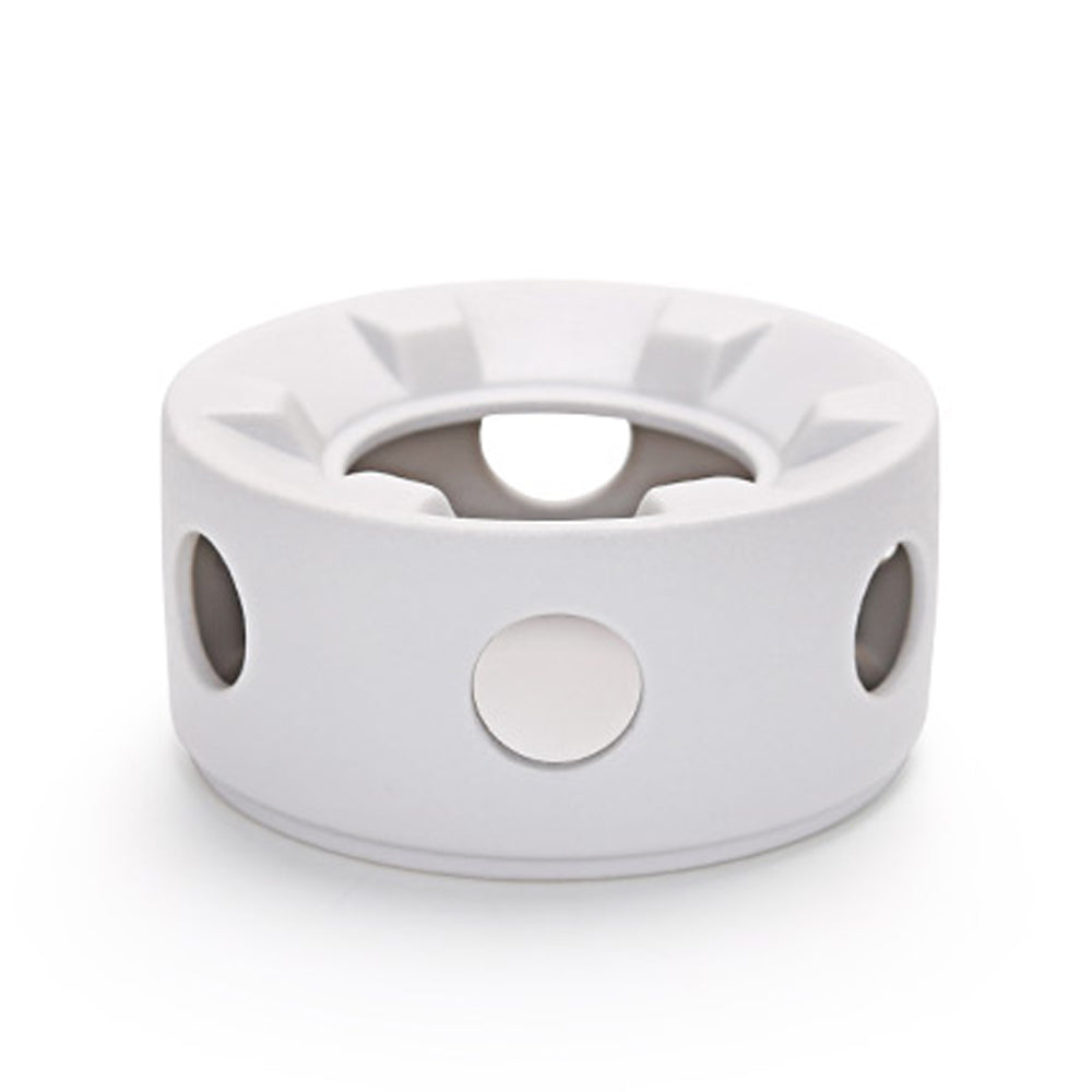 IwaiLoft 白 ティーウォーマー キャンドルスタンド 保温 陶磁器 耐熱ガラスティーポット ポットウォーマー マグカップ 急須スタンド キャンドルウォーマー