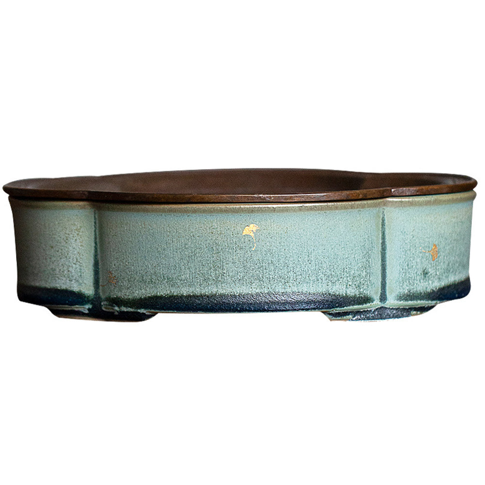 IwaiLoft 美品 手作り 急須受台 急須置き 茶台 茶盤 貯水式 ティートレー 茶道具 建水 中国茶器 台湾茶器 壺承 茶壺の受け皿 銅のトレー 太湖石模様 送料無料