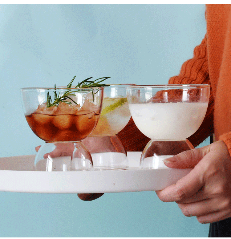 IwaiLoft ペアセット グラス 小皿 小鉢 ガラス ゴブレット おしゃれ デザート・アミューズカップ 硝子ミニ小付 ミニボール 豆鉢 ガラス食器 デザート鉢 小 ガラスぐいのみ・おちょこ 硝子 冷茶グラス ティーグラス 結露しにくい