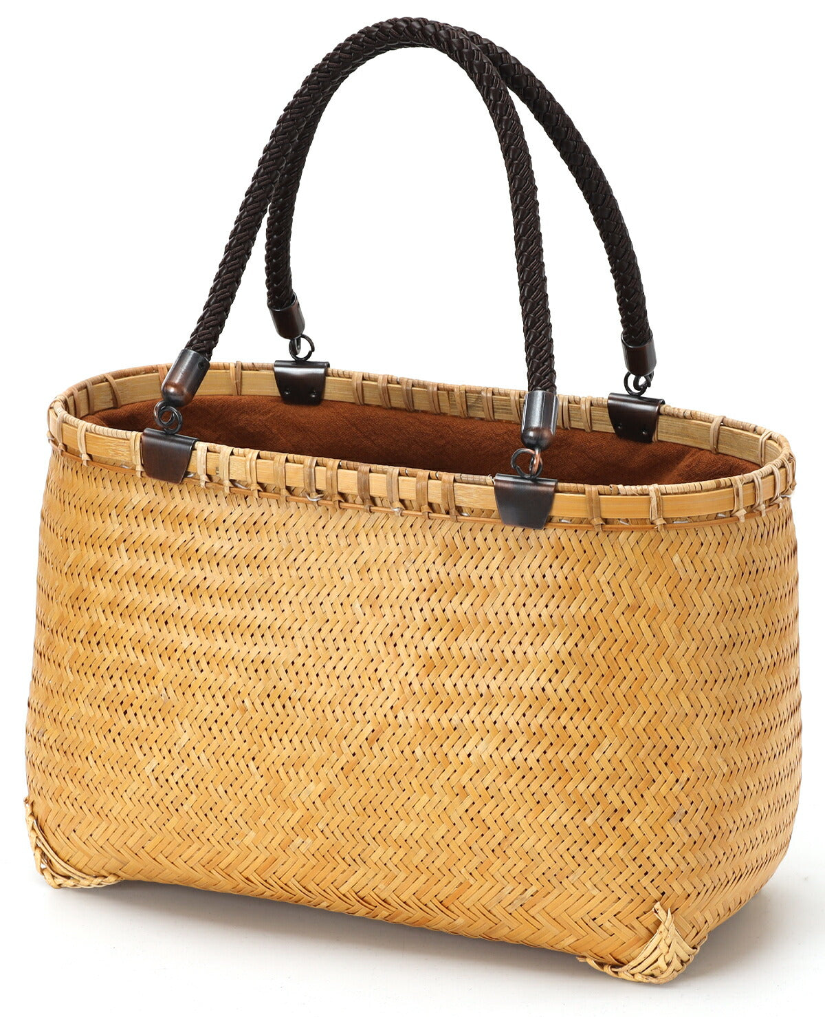 IwaiLoft かごバッグ レディース 竹かご バッグ 軽量 人気 ハンドメイド 手提げカバン 竹編みバッグ 竹製 ハンドバッグ 籠バッグ 巾着 夏 花火大会 浴衣 着物 伝統工芸品