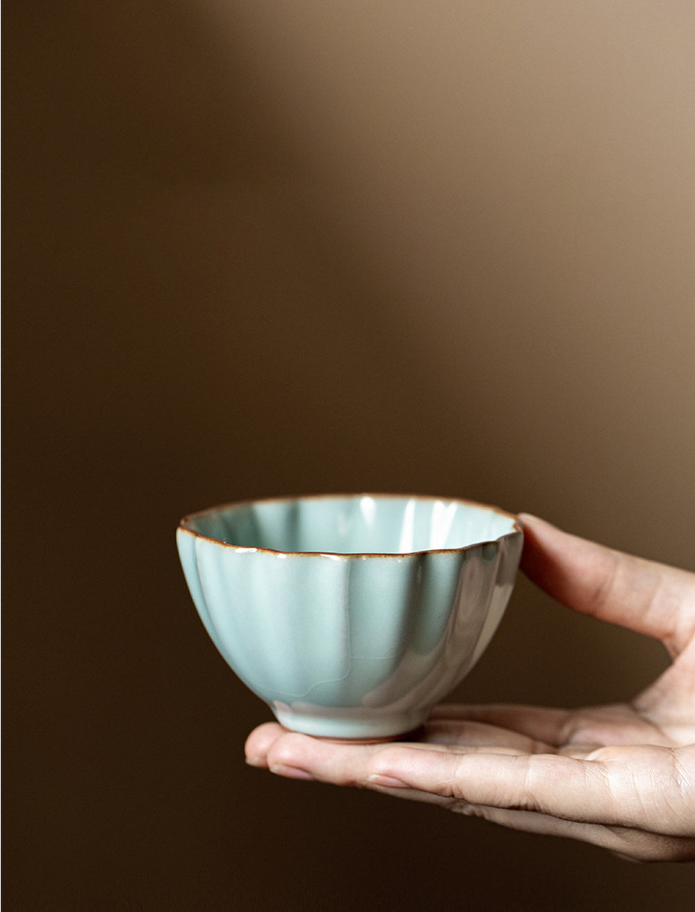 IwaiLoft 天青 汝窯 湯呑 中国茶杯 茶器 湯のみ 湯呑み お茶 カップ コップ 来客用 お茶用品 ティーウェア 中国茶器 台湾茶器 贈り物にも 食洗機対応 電子レンジ対応