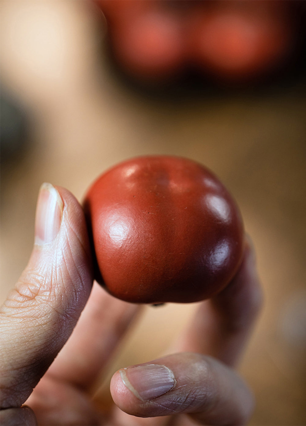 IwaiLoft 癒しのオブジェ 柿の置物 陶器 茶寵 手作り かわいい 縁起物 工芸品 民芸 フルーツ置物 果物 季節 飾り 茶玩 茶ペット 和室 宜興紫砂 縁起飾り 一点物 プチ 内祝い 誕生日 新生活 装飾用果物 アートフード冬柿 引越し祝い 新築祝い 結婚祝い 引っ越し祝い 出産祝い