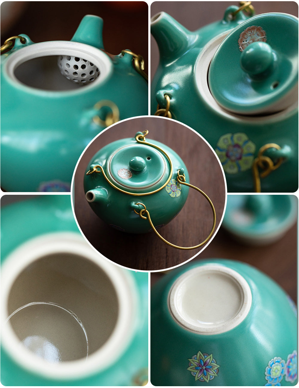 IwaiLoft 小さいなティーポット 急須 手作り お茶ポット 中国茶 台湾茶 ウーロン茶 一人暮らし アフターティー お家ティータイム 200mL