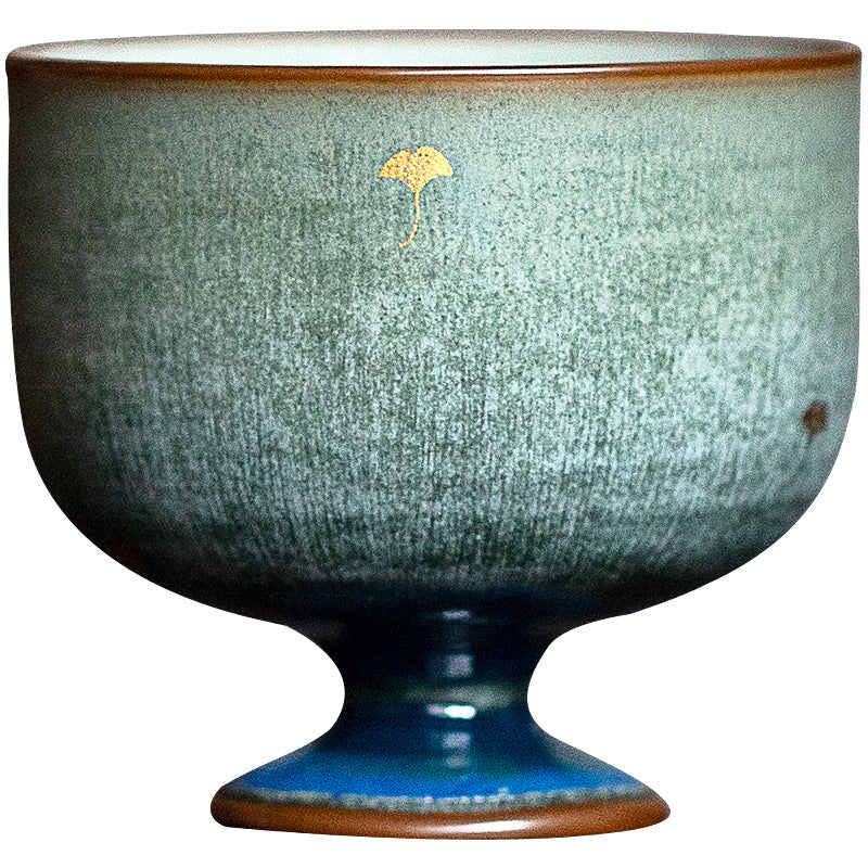 IwaiLoft 香りが際立つビアゴブレット 美しい脚付グラス ゴブレット ブランデーグラス ワイングラス シャンパングラス ティーカップ ティーグラス カクテルグラス 電子レンジOK 贈り物 記念日 120mL 漸蓝【送料無料】