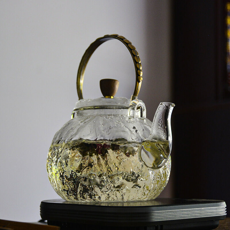 ガラス製 ティーポット 茶壺 9