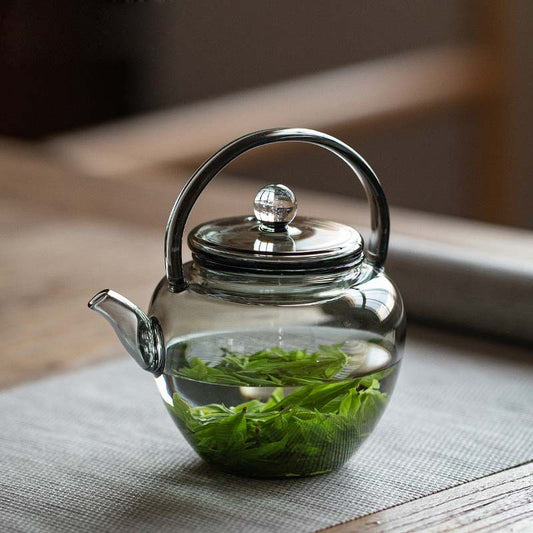 IwaiLoft【小さな星空・直火可】 耐熱ガラス ティーポット ガラスティーポット ガラスポット ガラス急須 紅茶ポット おしゃれ 茶器 フルーツティー 岩茶 中国茶 花茶 工芸茶 におすすめ 母の日ギフト【送料無料】