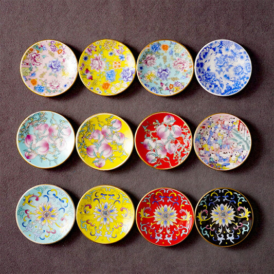 IwaiLoft 陶磁 牡丹 桃子 まめ皿 小皿 お菓子皿 おつまみ皿 醤油皿 漬物皿 和食器 おしゃれ かわいい 食器 普段使い おもてなし ギフト