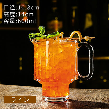 SNSで人気 グラス ガラスマグ マグカップ ガラスコップ 大 コーヒーカップ 600ml ドリンクサーバー 向日葵 かわいい ミルクカップ ピッチャー モーニングカップ フローラガラス コーヒーサーバー コーヒーポット ガラスサーバー 小 透明 ウォーターカラフェ IwaiLoft