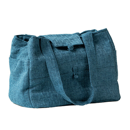 IwaiLoft【高品質】手提げバッグ 無地 布バスケット 収納 大容量 器 収納バッグ 仕切り付き 軽い トートバッグ おしゃれ バッグインバッグ リュック 茶器収納 アウトドア 手提げ袋 食器 ティー用品 コーヒー用品 収納 バッグ 整理整頓 道具袋 調理器具入れ 調味料 収納袋