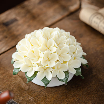Hydrangea 紫陽花 アロマディッシュ 花のオブジェ アートフラワー 枯れないお花 磁器 お香・線香立て アジサイ ハイドランジア 花型 お香立て 香立 お香置き 置物 陶磁器 あじさい インテリア 鎮紙 文房具 茶遊 工芸品 縁起物 母の日 誕生日 贈り物 IwaiLoft
