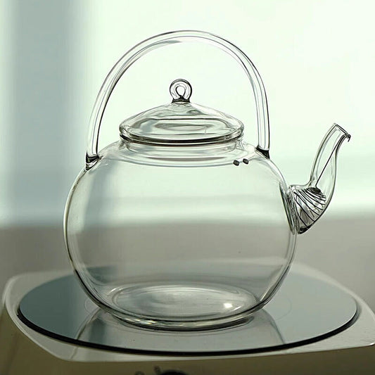 十五夜の月 容天 耐熱ティーポット ガラス 800ml 1L ガラスティーポット 耐熱ガラス やかん 薬膳 大容量 煮出し 湯沸かし器 薬膳ポット 透明 ジャンピング 紅茶ポット 蒸茶 煮茶 に 直火 母の日 ギフト お茶のある暮らし お茶の時間IwaiLoft