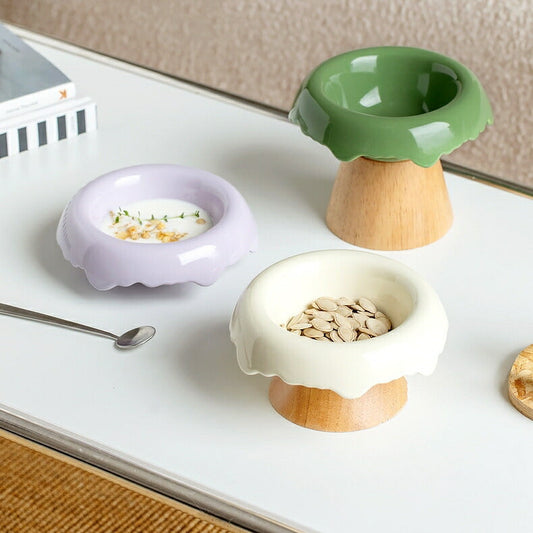 多彩 デザートカップ アイスカップ デザート皿 パフェ あんみつ プリン 高台 小鉢 ケーキスタンド  ホールケーキ用トレー お菓子用トレー デザートプレート デザートトレー 木製 スタンド 高台 小鉢 浅鉢 菓子皿 パーティー ケーキ台 かわいい 取皿 盛り付け IwaiLoft