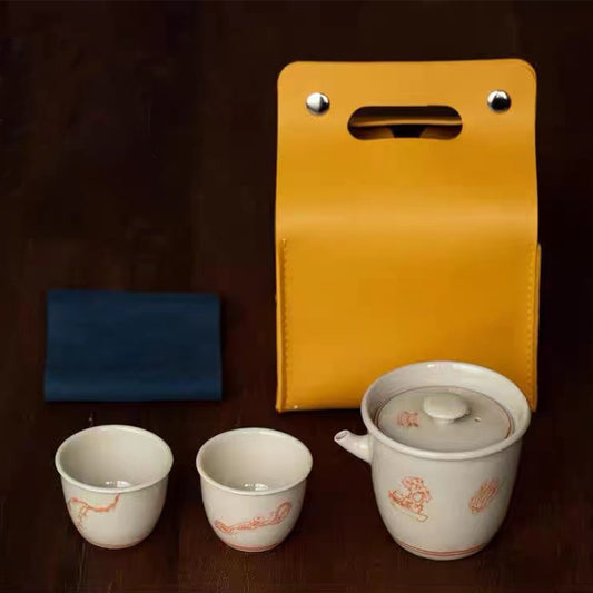 IwaiLoft 茶器セット 手作り 急須  陶磁器 ティーポット 茶こし付き  湯のみ 緑茶 玉露 番茶 プレゼント 茶器 陶器 和風  ティーカップ 中国茶器 台湾茶器 旅用 アウトドア 一人暮らし 父の日 母の日