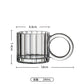 IwaiLoft  Carved relief ガラスマグ 焼酎 グラス モーニング カップ 240ml ミルクコップ 牛乳カップ ウイスキー 硝子 グラス ガラスグラス 小さい ティーグラス ティーカップ コーヒーカップ 冷茶グラス ガラスカップ ガラス食器 エンボス加工 来客用 母の日 ギフト