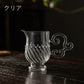 IwaiLoft Glass Art 春音 ガラスピッチャー 耐熱ガラス 片口 120ml 徳利 酒器 日本酒 片口注器 ミルクピッチャー 小鉢 取り鉢 片口鉢 手作り 和食器 シンプル 中国茶器 公道杯 ティーサーバー 茶海 分茶器