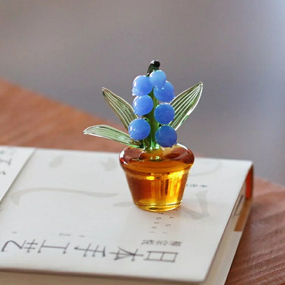 IwaiLoft 幸せ運ぶ 鈴蘭 ガラス スズラン ガラス細工 置物 がらすオブジェ 手作り ハンドメイド お花 植物 ミニチュア かわいい 縁起物 工芸品 民芸 風水グッズ 風水アイテム デコレーション インテリア 装飾 飾り ガラス かわいい 北欧 おしゃれ ギフト プレゼント 母の日