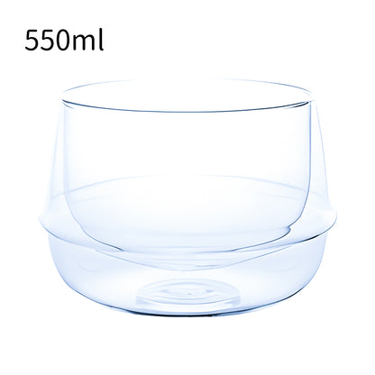 IwaiLoft 宇宙無限大 ダブルウォール デザート・ボウル グラス 小鉢 サラダボウル サラダカップ 耐熱ガラス かわいい ティーグラス 冷茶グラス ティーコップ 耐熱グラス 夏 おしゃれ 保温 保冷 結露防止 二重構造 コーヒーグラス デザートカップ ガラス食器 洋食器 シンプル