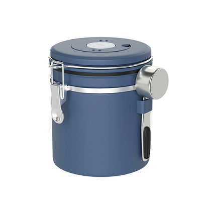IwaiLoft コーヒーキャニスター コーヒー保存容器 コーヒー豆密閉容器 ステンレス製 茶筒 日付表示ダイヤル  排気バルブ 珈琲 保存容器 密封容器 お菓子 糖 香料 防湿保存缶 遮光保存 乾燥食品 保存容器瓶