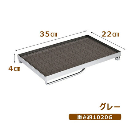 北欧 トレー レザートレイ ステンレス 35cm PUレザー 小物 トレー ディスプレイトレー アクセサリーケース ジュェリートレー カフェトレー 持ち手付き 長角盆 長手盆 角膳 角盆 トレイ マネートレー デスクトレー 角 スクエア 金属 PUレーザーのトレー 文房具収納 IwaiLoft