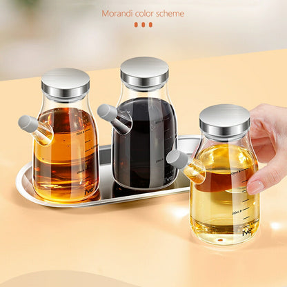 液だれしにくい 醤油差し 醤油さし ソース差し オイルポット 耐熱ガラス  200ml 小サイズ 卓上 調味料差し オイル差し 油差し 調味料ボトル ガラスオイルポット 小 ドレッシングボトル ドレッシング入れ ヴィネガーボトル 卓上 丸洗い 油 保存容器 シンプル IwaiLoft