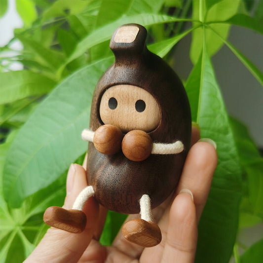 【ななちゃん】おもしろ バナナ 木のおもちゃ かわいい インテリア雑貨 木製 果物 食材 癒し グッズ 木製雑貨 木の植物置物 装飾 飾り 手作り オブジェ おもちゃ 玩具 子供 誕生日プレゼント ハンドメイド 縁起物 卒園 記念 ギフト 北欧 お祝い 記念日 贈り物に IwaiLoft