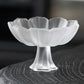 花型 ガラス小鉢 高台 トレー 17cm ガラス 皿 豆皿 浅鉢 蓮の花 菓子皿 馬上杯型 小鉢 小皿 取り皿足付き ガラス 水音 菓子皿  ティートレー  ケーキトレー 菓子 副菜 ケーキ プレート デザート皿 小 豆皿 醤油皿 薬味皿 珍味皿 たれ皿 おつまみ皿 豆鉢 デザート鉢  IwaiLoft