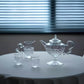 IwaiLoft 十卿 Glass Art 工芸作家作品 耐熱ガラス 夢 ティーポット 高台 ガラス 急須 430ml  ガラス製ポット 紅茶ポット お茶ポット ガラスポット 花茶 工芸茶 ハーフティー に健康茶器 アフターティー お家ティータイム  母の日プレゼント 化粧箱付き