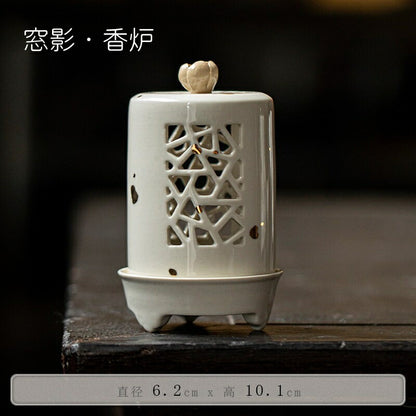 癒し 香炉 猫 ねこ お香・線香立て 瓢箪 ひょうたん 磁器 ネコグッズ ペット 仏具 かわいい 香皿 キャンドルホルダー キャンドルスタンド ティーライトホルダー 装飾 キャンドル立て キャンドルランプ おしゃれ アンティーク レトロ調 茶芸 茶席 工芸品・縁起物 IwaiLoft