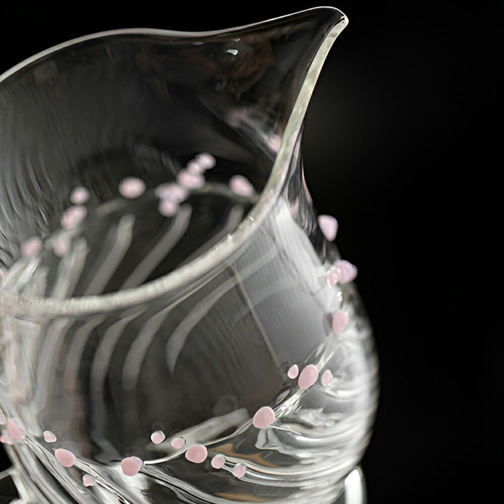 IwaiLoft 十卿 Glass Art 工芸作家作品 夢 マグカップ ガラスピッチャー 耐熱ガラス 片口 170ml 徳利 酒器 日本酒 片口注器 ミルクピッチャー 小鉢 取り鉢 片口鉢 手作り 和食器 シンプル 中国茶器 公道杯 ティーサーバー 茶海 分茶器 化粧箱付き
