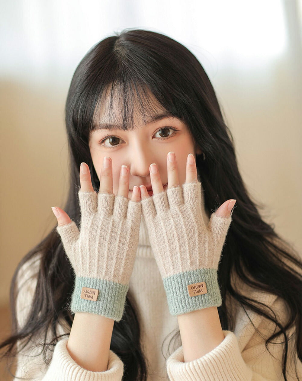 【2点で20％off】 指なし 手袋 レディース  かわいい 暖かい ニット 指先カット ハンドウォーマー ちくちくしない  全6色 女性 ウイルス対策 接触感染対策 在宅勤務 テレワーク 手荒れ てぶくろ 防寒 暖かい 通勤 通学 秋冬 クリスマス プレゼント「選べる福袋対象」kiyokyou