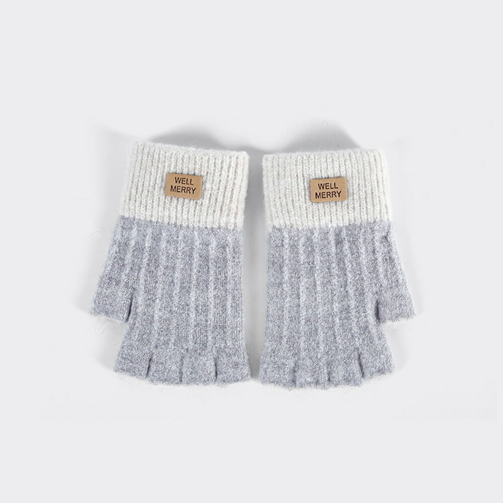 【2点で20％off】 指なし 手袋 レディース  かわいい 暖かい ニット 指先カット ハンドウォーマー ちくちくしない  全6色 女性 ウイルス対策 接触感染対策 在宅勤務 テレワーク 手荒れ てぶくろ 防寒 暖かい 通勤 通学 秋冬 クリスマス プレゼント「選べる福袋対象」kiyokyou