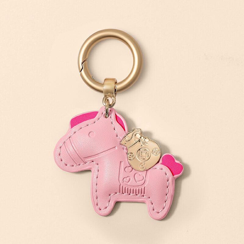 ★楽天3位受賞★ 新作 馬と蹄鉄のキーホルダー 縁起の良い馬と馬蹄 キーホルダー 皮革 バッグチャーム 飾り うま 馬 モチーフ アクセサリー 革小物 軽量 薄型 小型 おしゃれ かわいい レザーキーリング キーイング 車の鍵 カギ かぎ ストラップ 財布  kiyokyou