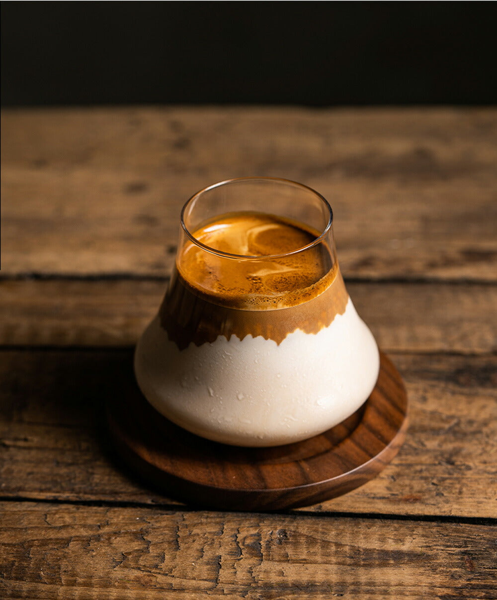 iwailoft 富士山形 グラス タンブラー 320ml 火山 耐熱グラス  デザートアイスコーヒー ガラスコップ ガラスコップ クリア 透明 硝子 ロックグラス おしゃれ お酒 ビールグラス ビアグラス タンブラー 家飲み グッズ おしゃれ ギフト　お買いセット クリスマス プレゼント