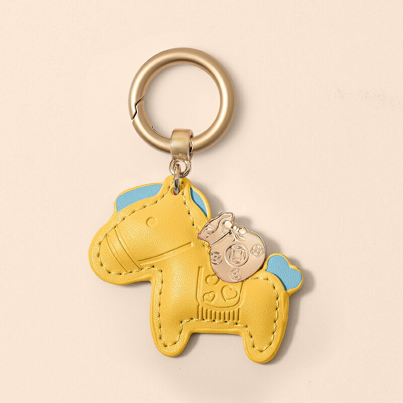 ★楽天3位受賞★ 新作 馬と蹄鉄のキーホルダー 縁起の良い馬と馬蹄 キーホルダー 皮革 バッグチャーム 飾り うま 馬 モチーフ アクセサリー 革小物 軽量 薄型 小型 おしゃれ かわいい レザーキーリング キーイング 車の鍵 カギ かぎ ストラップ 財布  kiyokyou