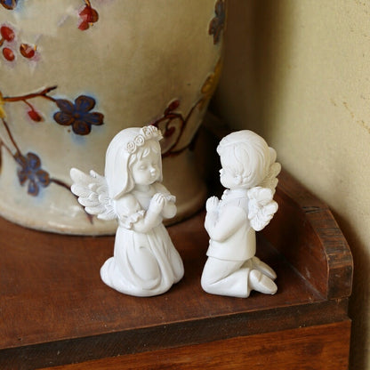 女の子 天使 置物 かわいい 子供 翼 樹脂 小 彫像 白 オブジェ ガーデンオブジェ エンジェル 工芸品 彫像 お祈り 指輪スタンド アクセサリー ディスプレイ 収納 摂影道具 インテリア雑貨 室内飾り 癒し グッズ 北欧 プレゼント 誕生日 お祝い 記念日 贈り物に IwaiLoft