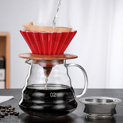 V60 コーヒードリッパー 陶磁器 1～3cup 円錐型 1つ穴 コーヒーロト ハンドドリッパー ドリッパーコーヒーコーヒーサーバー コーヒーポット 600ml  コーヒー用品 珈琲 北欧 母の日 父の日 プレゼント 珈琲コーヒー 器具 道具 コーヒーグッズ IwaiLoft