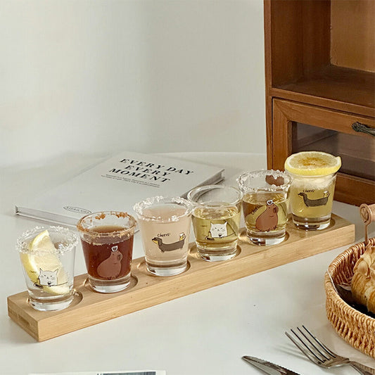 冷茶グラス グラス 猫 ワンちゃん 犬 カピバラ ガラス ちょこ フリーカップ ぐいのみ ガラスぐいのみ 焼酎カップ 焼酎グラス 酒器 ローグラス ティーグラス デザートカップ グラスデザート 小鉢 豆鉢 ミニグラス 珍味 前菜 小さい かわいい 誕生日プレゼント IwaiLoft