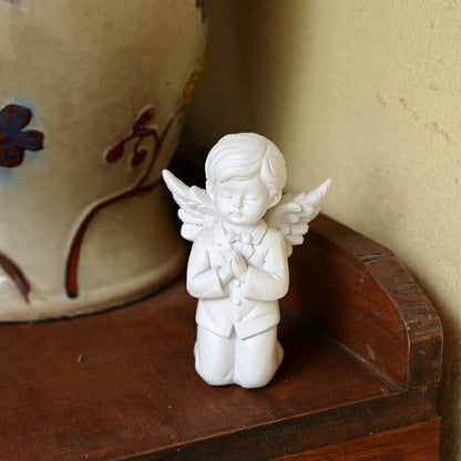 女の子 天使 置物 かわいい 子供 翼 樹脂 小 彫像 白 オブジェ ガーデンオブジェ エンジェル 工芸品 彫像 お祈り 指輪スタンド アクセサリー ディスプレイ 収納 摂影道具 インテリア雑貨 室内飾り 癒し グッズ 北欧 プレゼント 誕生日 お祝い 記念日 贈り物に IwaiLoft