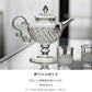IwaiLoft 十卿 Glass Art 工芸作家作品 耐熱ガラス 夢 ティーポット 高台 ガラス 急須 430ml  ガラス製ポット 紅茶ポット お茶ポット ガラスポット 花茶 工芸茶 ハーフティー に健康茶器 アフターティー お家ティータイム  母の日プレゼント 化粧箱付き