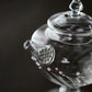 IwaiLoft 十卿 Glass Art 工芸作家作品 耐熱ガラス 夢 ティーポット 高台 ガラス 急須 430ml  ガラス製ポット 紅茶ポット お茶ポット ガラスポット 花茶 工芸茶 ハーフティー に健康茶器 アフターティー お家ティータイム  母の日プレゼント 化粧箱付き