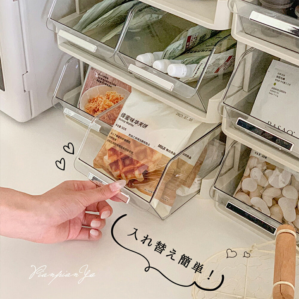 SNSで話題♪正規品！卓上 収納ケース コーヒーラック シンプル キッチン収納 お茶 コーヒー ティーバッグ  2段 3段 4段 収納ボックス おしゃれ 北欧  引き出しボックス 離乳食入れ 調味料収納 整理  小物入れ バスケット BOX 北欧 モダン オフェンス 自宅用 新生活 IwaiLoft