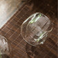 【2客セット】 IwaiLoft ダブルウォール カラフェ 300ml 二層断熱 耐熱 ガラス コーヒーサーバー ダブルウォールグラス  ガラスぐいのみ・おちょこ ローグラス 冷茶 ティーグラス ティーポット ワンタッチ リーフポット  旅持ち 茶器セット ミルクピッチャー コーヒーポット